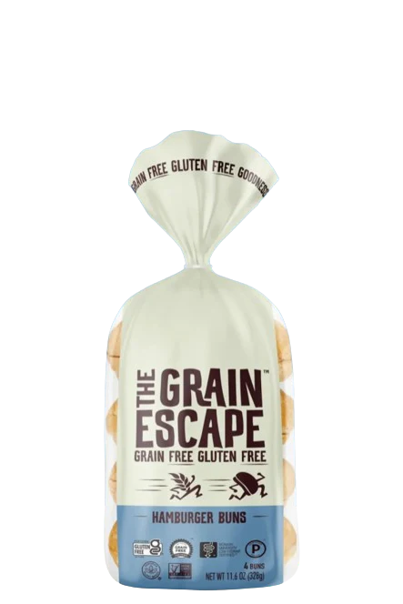 The Grain Escape - Grain & Gluten Free - Hamburger Buns, 328 g