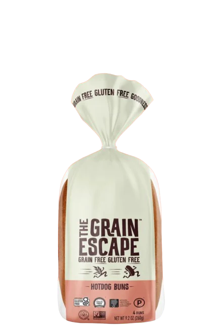 The Grain Escape - Grain & Gluten Free - Hot Dog Buns, 260 g