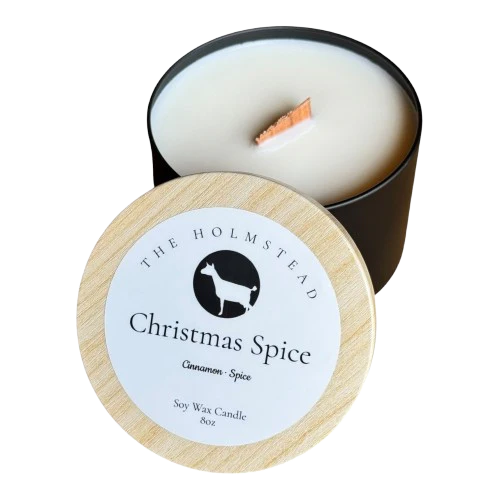 The Holmstead - Candle - Christmas Spice, 8 oz