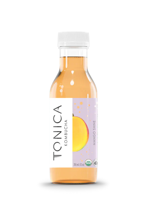 Tonica - Mango Passion Kombucha, 355 mL
