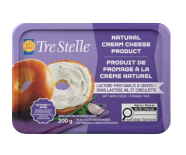 Tre Stelle - Cream Cheese - LF Garlic Chive, 200 g