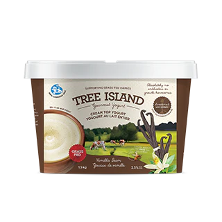 Tree Island - Gourmet Vanilla Bean Cream Top Yogurt, 1.5 kg