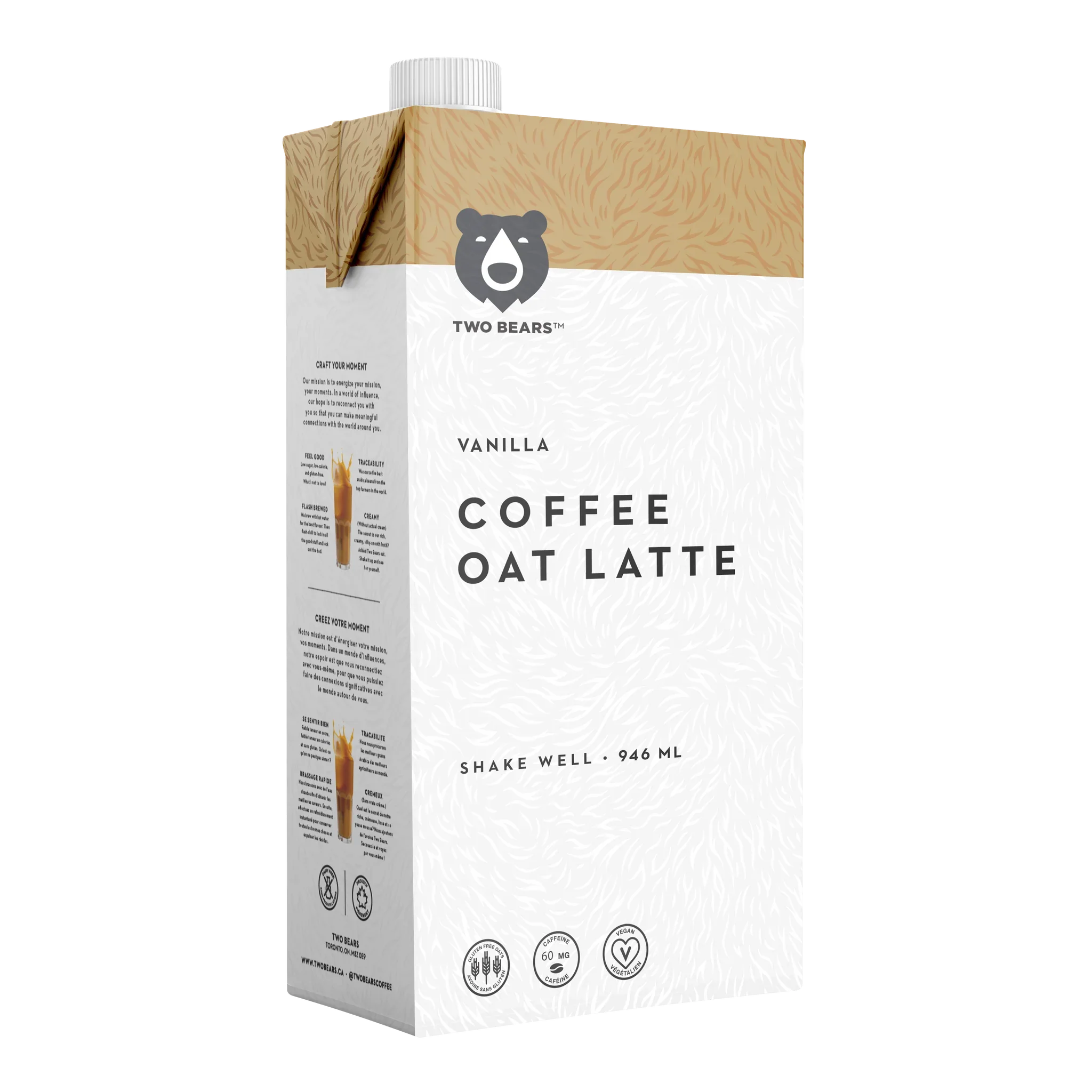 Two Bears - Vanilla Latte, 946 mL