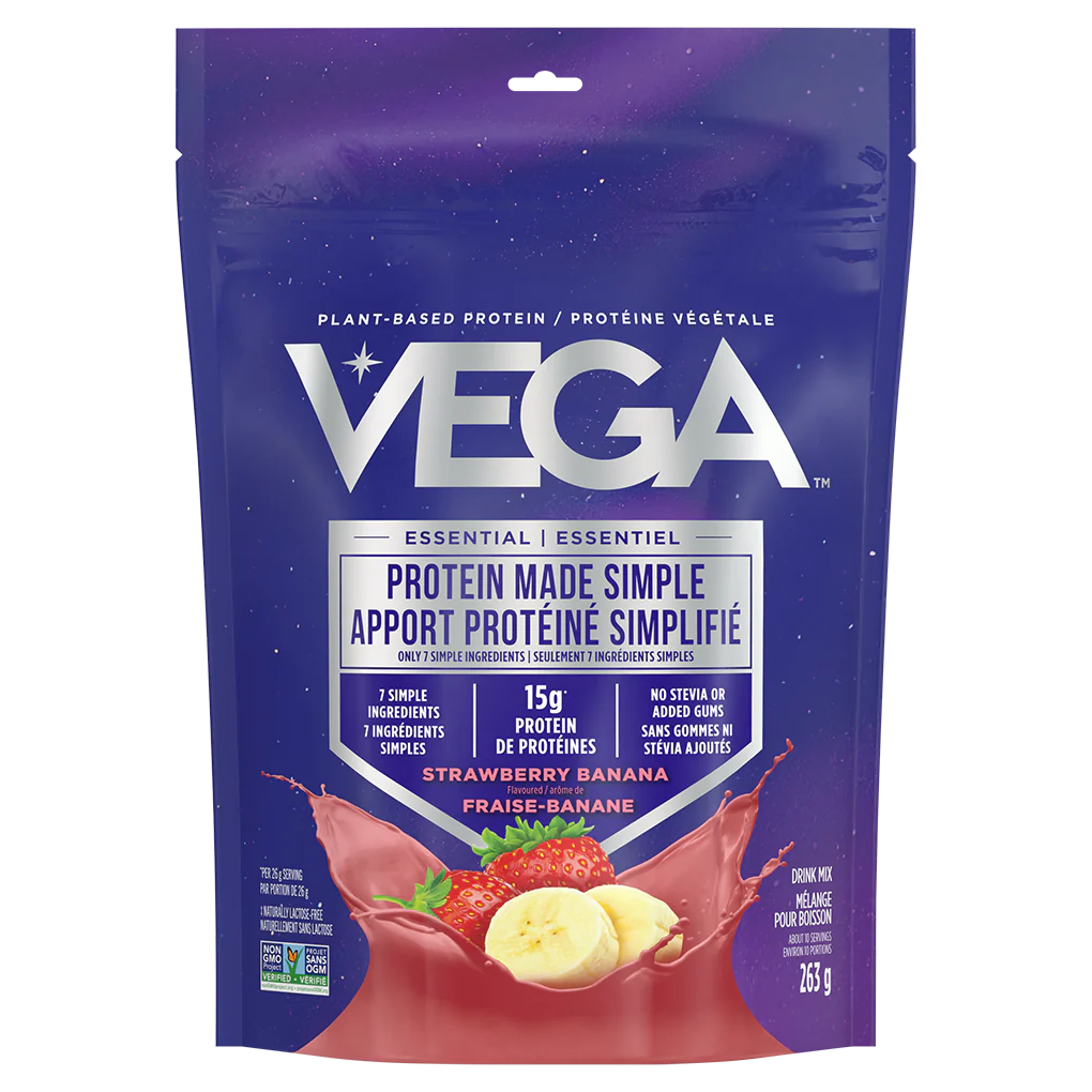 Vega - Protein Made Simple - Strawberry Banana, 263 g