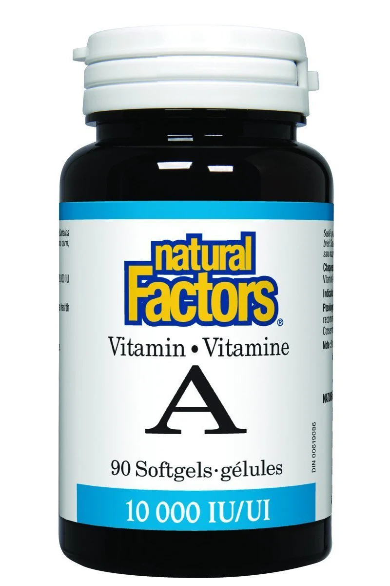 Natural Factors - Vitamin A  10,000 IU, 90 softgels