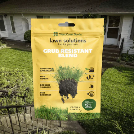 West Coast Seeds - Grub Resistant Lawn Blend, 1800 g