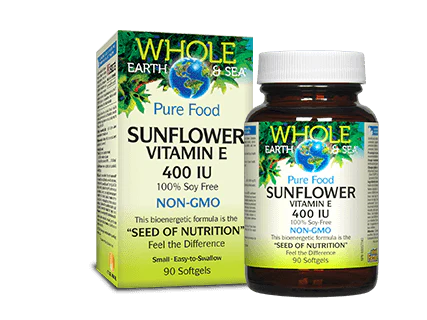 Whole Earth & Sea - Sunflower Vitamin E 400iu, 90 softgels