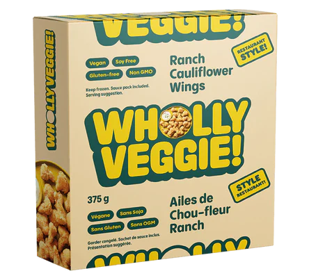 Wholly Veggie - Ranch Cauliflower Wings, 375 g