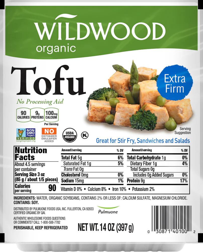 Wildwood Organic - Extra Firm Tofu, 397 g