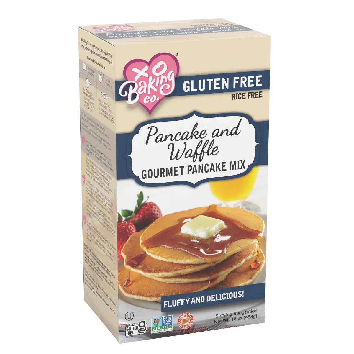 XO Baking - XO Gf Pancake & Waffle Mix, 453 g