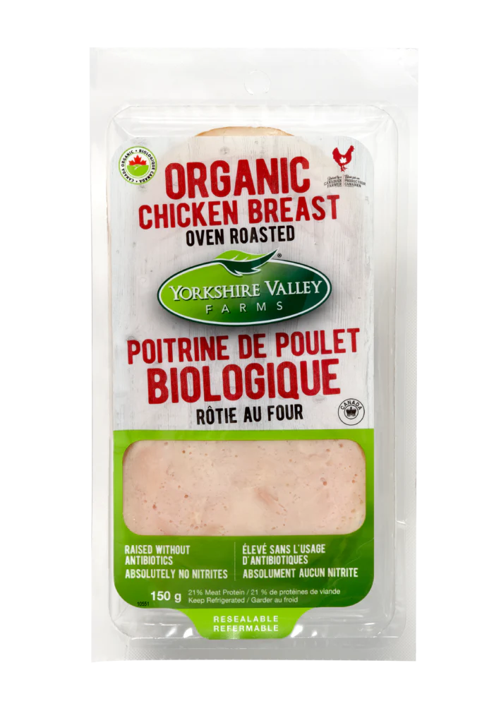 Yorkshire Valley - Organic Oven Roasted Chicken Breast (Sliced), 150 g
