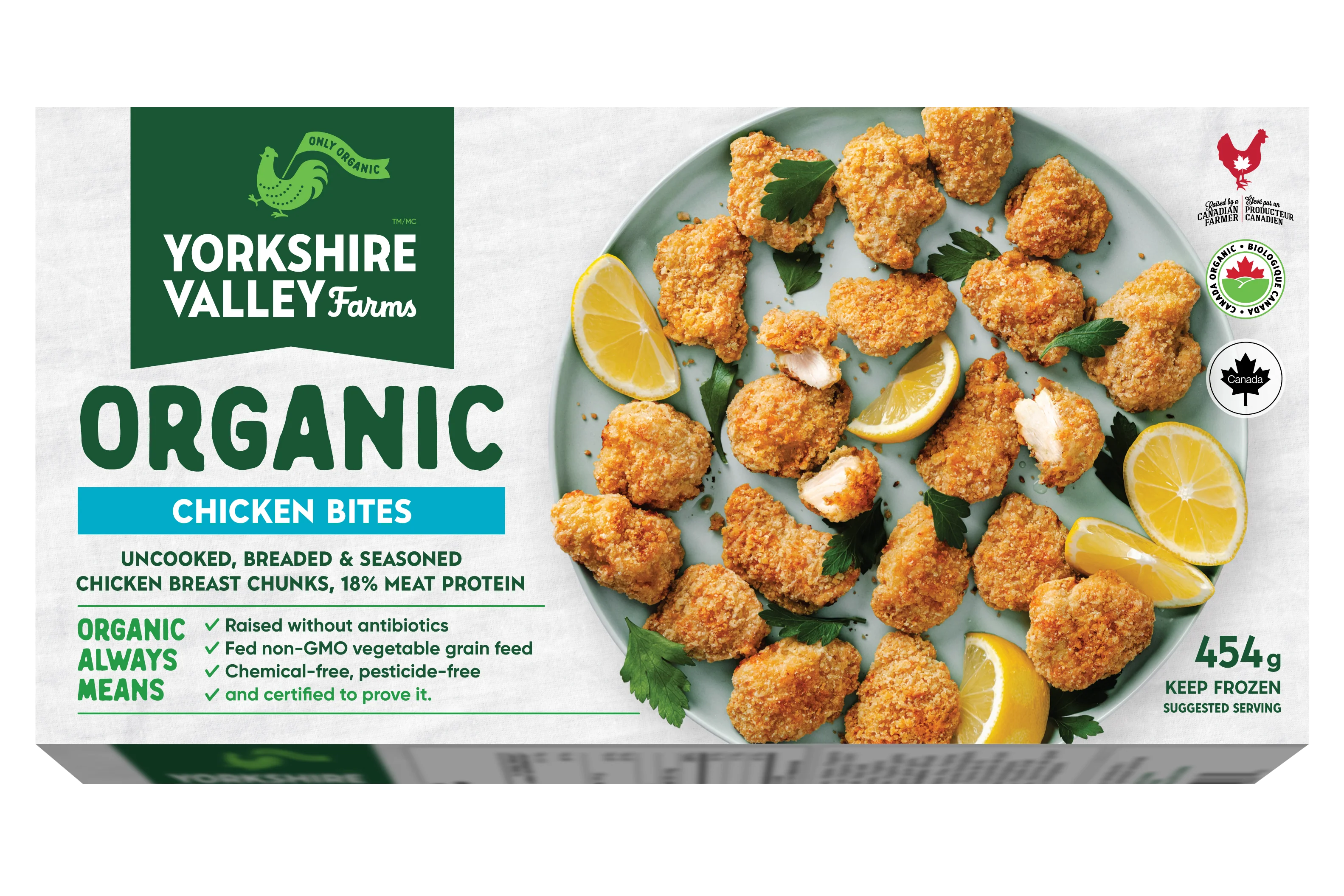 Yorkshire Valley Farms - Organic Chicken Bites, 454 g