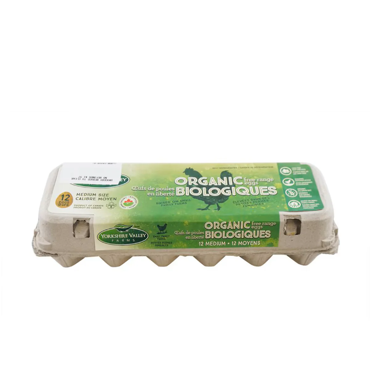 Yorkshire Valley - Organic Eggs, 12 Medium