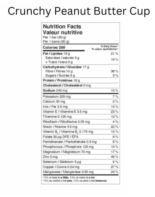 Younited - Protein Energy Bar - Crunchy Peanut Butter Cup, 60 g - Image 2