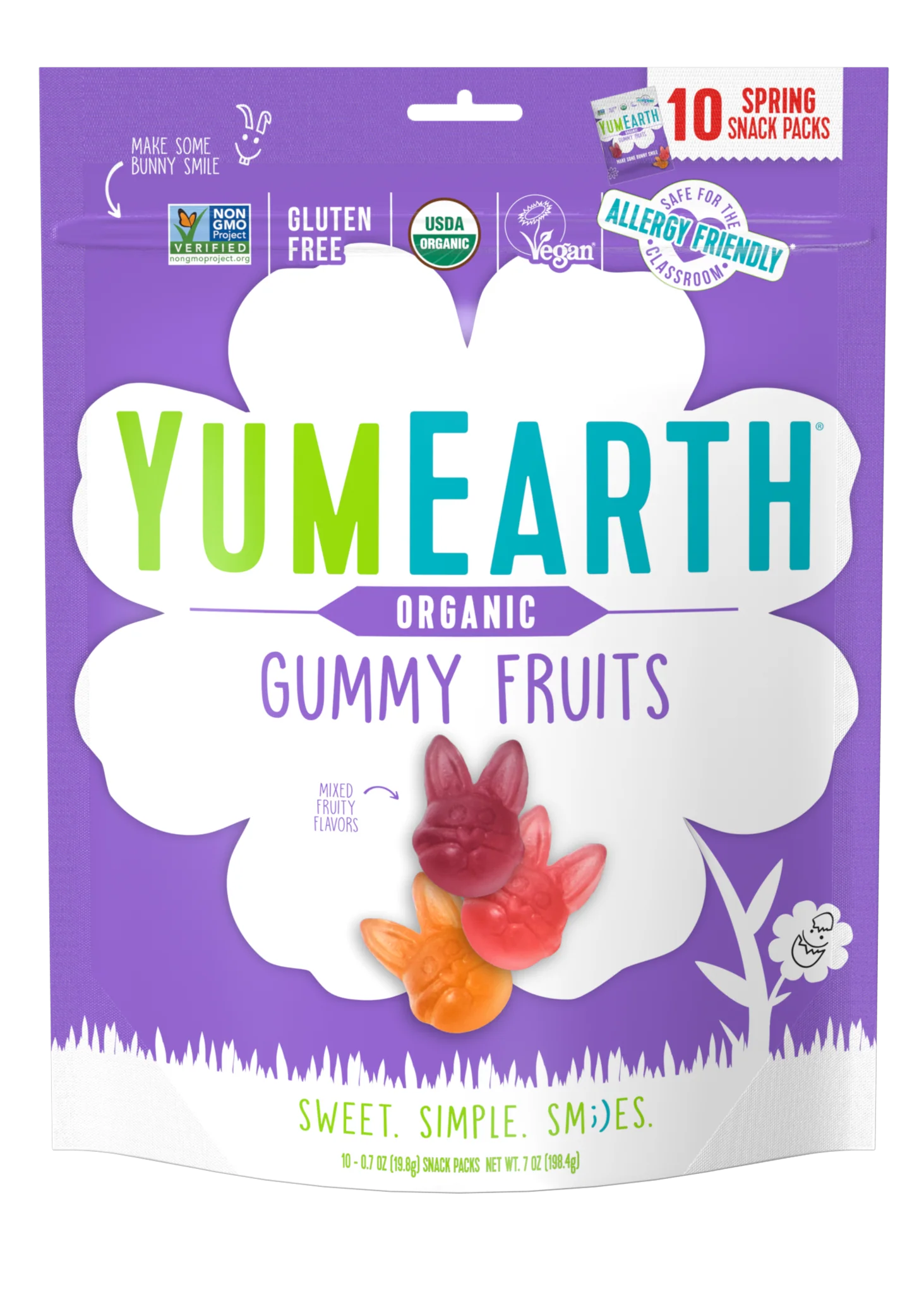 Yum Earth - Organic Easter Gummy Fruits, 247g
