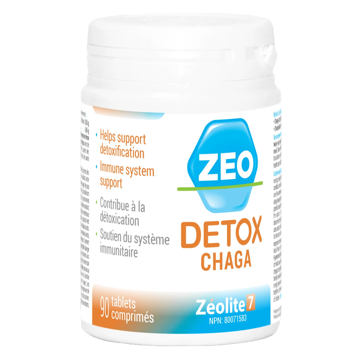Zeolite - ZeoDetox Chaga, 90 Tablets